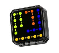 Jeu de puzzle électronique portable avec 3 modes et LED, Black | 500 défis de connexion, commandes physiques par boutons latéraux, jeu portable pour les joueurs et les adultes lors