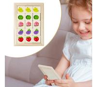 Jeu de Puzzle en Blocs de Bois,Jouet Éducatif De Mise En Paire Avec Cartoon,Casse-Tête En Bois Pour Le Développement Logique - Pour La Maternelle La Formation En Classe Le Développement Logique Les Et