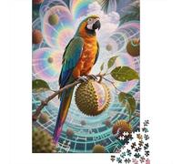 Jeu De Puzzle en Bois Éducatif 1000 Pièces - Perroquet | pour Stimuler L'Imagination des Adolescents Et Adultes | Apprendre en S'amusant