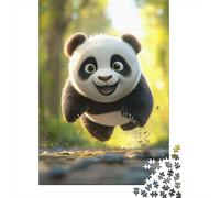 Jeu De Puzzle en Bois ÉduChatif 1000 Pièces - Panda | pour Stimuler L'Imagination des Adolescents Et Adultes | Apprendre en S'amusant