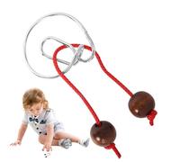 Jeu De Puzzle En Fil De Fer, 8 Pièces Test Mind Game Jouets Casse-tête, Jeu De Verrouillage De Déverrouillage De Fer Portable, Jouets Éducatifs Puzzles D' Flexibles, Réutilisables