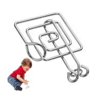 Jeu de puzzle en fil de fer - Ensemble de casse-tête en fil métallue 8 pièces |, Puzzles en fil métallue Magic Trick Toy, Puzzle en métal pour et adultes