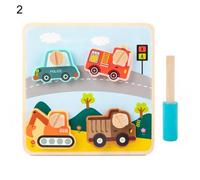 Jeu De Puzzle En Forme D'Animal, Véhicule, Dinosaure, Jouet D'Assemblage De Vis Populaire, Compétences Pratiques En Toute Sécurité