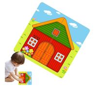 Jeu de puzzle, jouets éducatifs d'animaux en bois | Puzzle de la ferme Jeux de motricité fine - Pour filles Maison Voyage Salle de classe à domicile Salle de jeux maternelle Cadeau d'anniversaire Noël