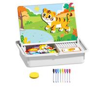 Jeu de puzzle magnétique | Puzzle éducatif préscolaire à double face - Jeux de correspondance avec des vêtements pour visages magnétiques | Cadeau pour les fêtes de Noël et le Nouvel an