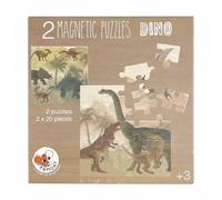Jeu de puzzle magnétique sur les dinosaures - Découvre des mondes préhistoriques en route