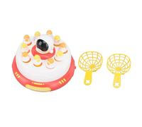 Jeu de Puzzle Portable d'astronaute, Jeu de société Pop-Up Rotatif interactif pour Enfants et Tout-Petits (Rouge)