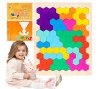 Jeu De Puzzle Tangram - Jouet Interactif en Bois pour Les Sciences Technologie Ingénierie Et Mathématiques | Casse-Tête Tangram Et Puzzle - pour Les, Les Adolescents Et