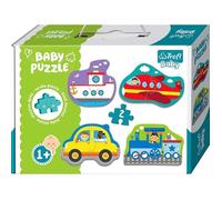 Jeu de puzzle TREFL 4 en 1 - Véhicules et engins - Bébé - Moins de 100 pièces
