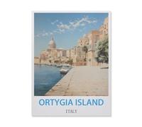 Jeu De Puzzles Classique, Puzzle 1000 Pièces pour Adultes Et Enfants，Île d'Ortygia Italie，Bricolage Décor À La Maison Jouet Créatif（75x50cm）-IE87