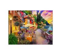Jeu De Puzzles Classique, Puzzle 1000 Pièces pour Adultes Et Enfants，Paysage du lac de Côme, Italie，Bricolage Décor À La Maison Jouet Créatif（75x50cm）-E22