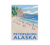 Jeu De Puzzles Classique, Puzzle 1000 Pièces pour Adultes Et Enfants，Petersburg Alaska，Bricolage Décor À La Maison Jouet Créatif（75x50cm）-HM60