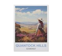 Jeu De Puzzles Classique, Puzzle 1000 Pièces pour Adultes Et Enfants,Quantock Hills Somerset,Bricolage Décor À La Maison Jouet Créatif(75x50cm)-ET23