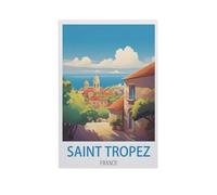 Jeu De Puzzles Classique, Puzzle 1000 Pièces pour Adultes Et Enfants，Saint-Tropez, France，Bricolage Décor À La Maison Jouet Créatif（38x26cm）-GD94