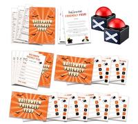 Jeu de querelle amical pour Halloween avec deux buzzers, fournitures de fête d'Halloween, jeu de groupe de vacances - SC003-B