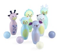 Jeu de quilles bois enfant, 6 balles