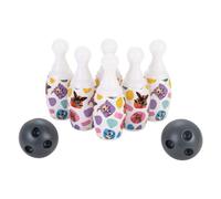 Jeu De Quilles De Bowling Ods 6 Pièces + 2 Balles BING Couleurs Assorties