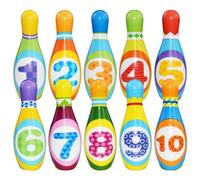 Jeu De Quilles Et Balles De Bowling Pour Enfants, 1 Ensemble De Jouets Éducatifs En Pu, Amusants Et Sûrs, Pour Tout-Petits, Sports De Plein Air Et D'Intérieur