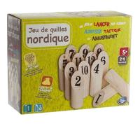 Jeu de Quilles Nordique - En Bois - Sac de rangement inclus