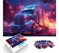 Jeu de Quiz Camion Puzzles 2000 pièces pour Adolescents 70x100cm Chaque pièce est Unique - Jeu Familial Stimulant et Amusant Convient aux Personnes de Plus de 14 Ans