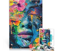 Jeu de Quiz Expressions d'elle Puzzles de 2000 pièces pour Adultes 70x100cm Activités Amusantes à la Maison, Cadeaux d'anniversaire, Cadeaux de Voyage,