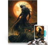 Jeu de Quiz l'ombre de la Lune de Sang Puzzles pour Adolescents de 1000 pièces 38x52cm Cadeau d'œuvre d'art pour Les 14 Ans et Plus