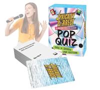 Jeu de Quiz Musical des Années 90 et 2000 : Devinettes Musicales Amusantes sur le Thème des Paroles de Chansons, Jeux de Mémoire pour Amis et Famille, 150 Cartes pour Tester vos Connaissances