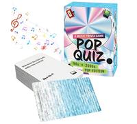 Jeu de Quiz Musical 'Lyrics Pop Quiz' Édition Années 90 & 2000s, Jeu de Trivia Musicale Nostalgie, 150 Cartes de Mémorisation pour Amis, Famille & Soirée Jeux