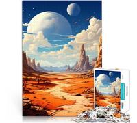 Jeu de Quiz Paysage coloré étonnant Puzzles pour Adultes de 1000 pièces 38x52cm Cadeaux du Père Noël Secret Convient aux 14 Ans et Plus