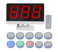 Jeu de quiz sans fil avec 10 boutons, 1 moniteur hôte, 3 modes de réponse et 4 états, pour jeu télévisé, salle de amiliale