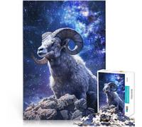 Jeu de Quiz Signe du Zodiaque Bélier Puzzle Adulte 1000 pièces 38x52cm avec des pièces de Formes aléatoires entièrement imbriquées Convient aux 14 Ans et Plus