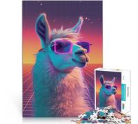 Jeu de Quiz Soirée Disco Rétro Lama Puzzles de 2000 pièces pour Adolescents 70x100cm Décoration d'intérieur pour Les Personnes de 14 Ans et Plus