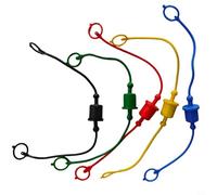 Jeu de raccords rapides hydrauliques mâles femelles avec surface plate et protection anti-poussière pour raccords filetés 1/2, certifiés ISO5675 (5PCS)