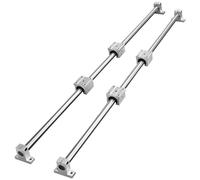 Jeu de rails de guidage linéaire VEVOR, SFC20 1000 mm, 2 rails de guidage SFC20 39,4 pouces/1000 mm, 4 blocs de glissement SC20, 4 supports de rails, rails linéaires et jeu de roulements pour machines
