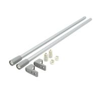 Jeu de rails de tiroir Hafele gris 450mm, lot de 2