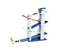 Everearth Jeu de rails en bois 2 rails en diagonale avec 2 voitures Multicolore
