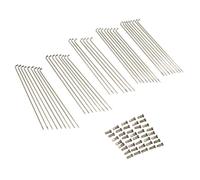 Jeu de rayons (36 rayons + écrous) 183x2,6mm 90° GALVANISÉ pour Kreidler Florett LF LH Eiertank RS K54 Moped Mokick