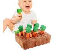 Jeu de récolte de carottes, jouet de carottes,Peluche végétale en peluche douce | Jouets d'apprentissage , jouets sensoriels pour tout-petits 1 2 3, motricité Fine, jouets éducatifs préscolaires STEM