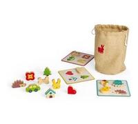 Janod - Jeu de Reconnaissance Tactile Memory Touch - Jeu de Société Educatif - Dès 3 Ans , J05318