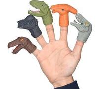 Jeu de réflexion Petite fête de marionnette à doigt tête de dinosaure 5PCS - B G