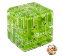Jeu De Réflexion Puzzle Maze Cube, Cube Puzzle 3D Labyrinthe, Jouet D'entraînement à La Logique, Objets en Relief, Jouets Sensoriels Sympas pour Les Cadeaux d'anniversaire, Prix éducatifs pour Green