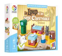 Smart Games Jeu de réflexion Le Loup et les Sept Chevreaux Deluxe, 48 défis, 3-7 ans