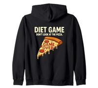 Jeu de régime Ne Regardez Pas la Perte de Poids de la Pizza Sweat à Capuche
