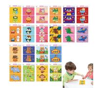 Jeu de rencontrer des couples - Cartes éducatives avec différences pour les jeunes - Jouets éducatifs pour le développement de l'enfant et jeu d'observation des