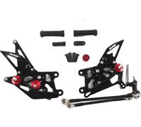 Jeu de repose-pieds réglables pour CBR600RR SC59, aluminium léger, position de conduite individuelle, noir