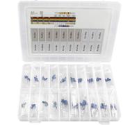 Jeu de résistances à couche métallique TRU COMPONENTS sortie axiale 0.25 W 1 % 390 pc(s)