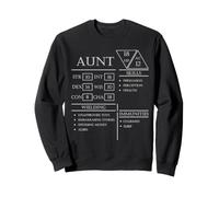 Jeu de rôle Dice Gamer Dragon Tante Stat Skills Wielding Sweatshirt