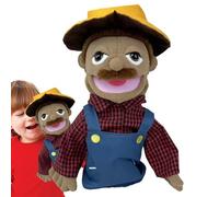 Jeu de rôle - Marionnettes en peluche douce - Cuisinier, pompier, agriculteur, détective Doctor - Peluche douce - Marionnettes interactives - Parents interactifs - Enfant - Éducation précoce