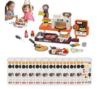 Jeu de rôle pour, kit de Jeu de Cuisine, épicerie Portable avec lumières et Sons, jouez des Accessoires Alimentaires, Jouet éducatif interactif de Transformation