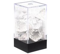 Chessex Set de 7 dés Jeu de rôles Transparent et blanc